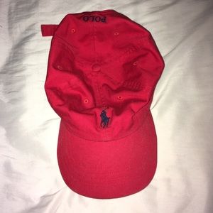 Red Ralph Lauren Polo Hat